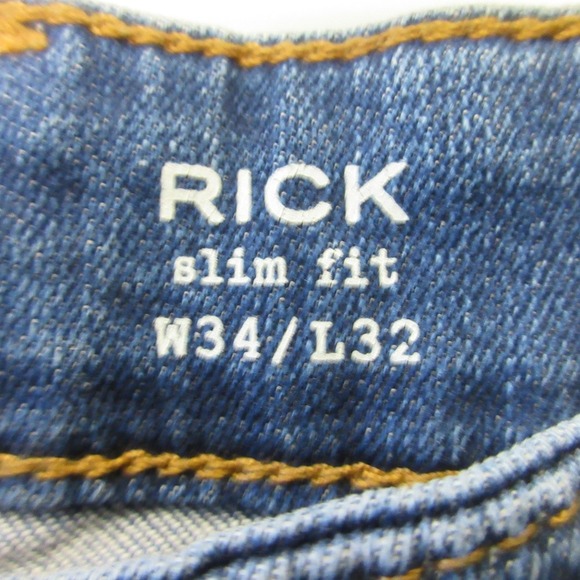 Q/S by s.Oliver Rick Slim Fit Jeans Men 34X32 Blue Denim Cotton Comfort 634 - Picture 4 of 13